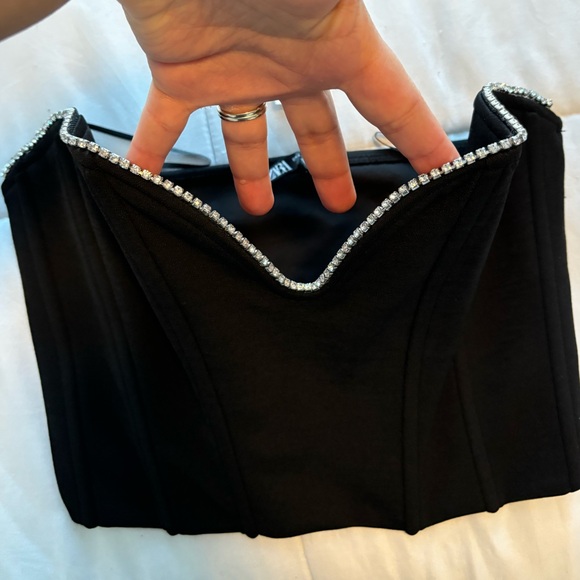 NWT ZARA SHIMMERY CORSET - Picture 4 of 9